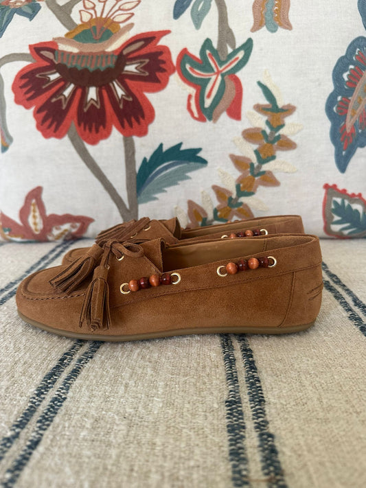 SUEDE MOCASSAINS | CAMEL