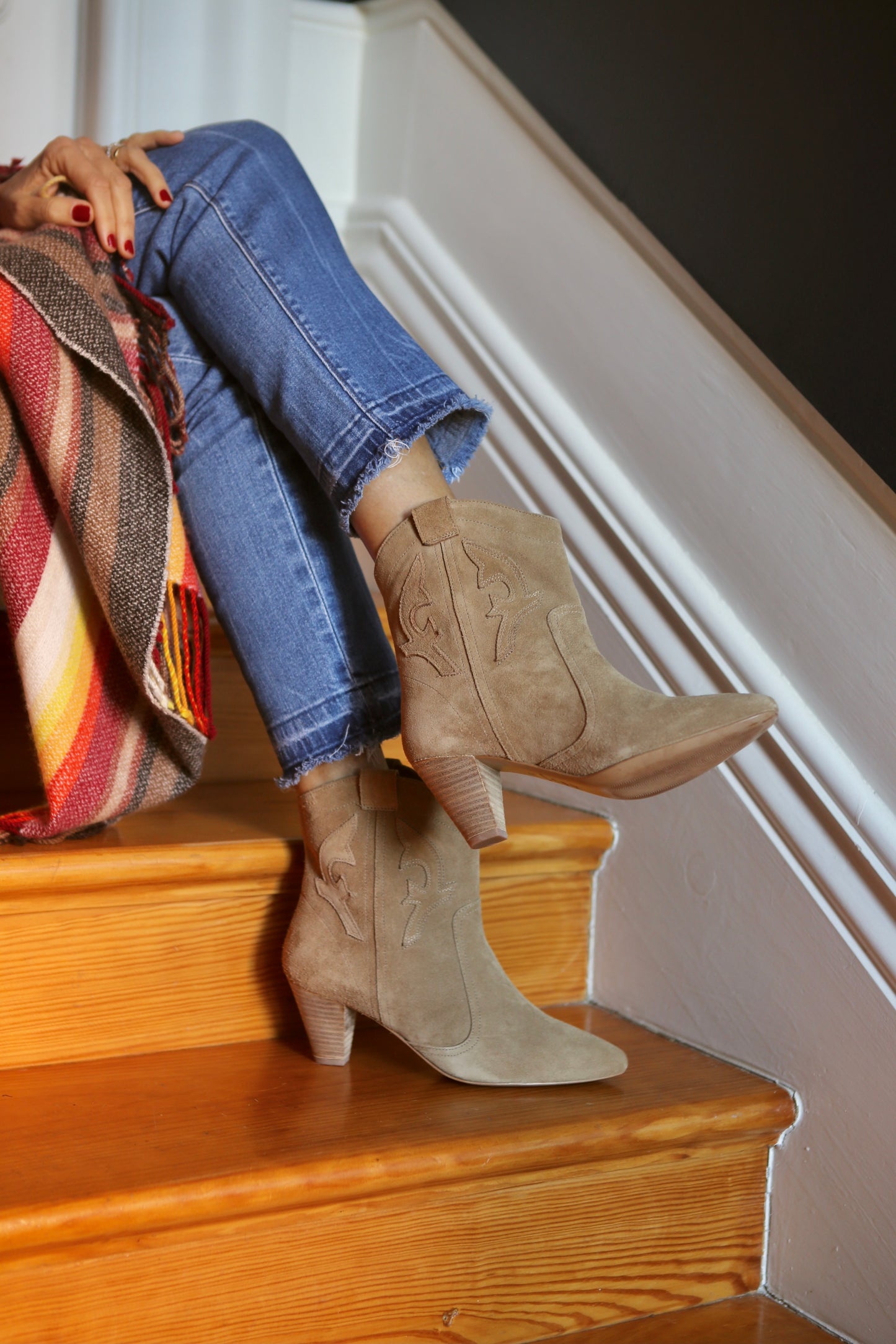 CAMEL SUEDE BOOTS