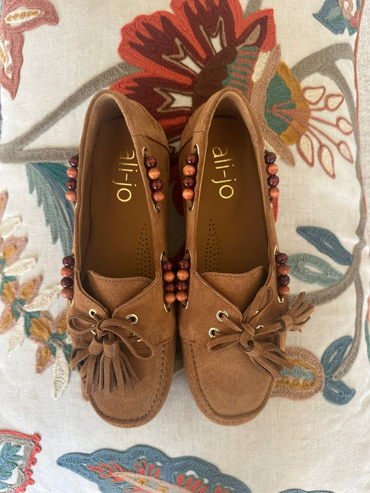 SUEDE MOCASSAINS | CAMEL