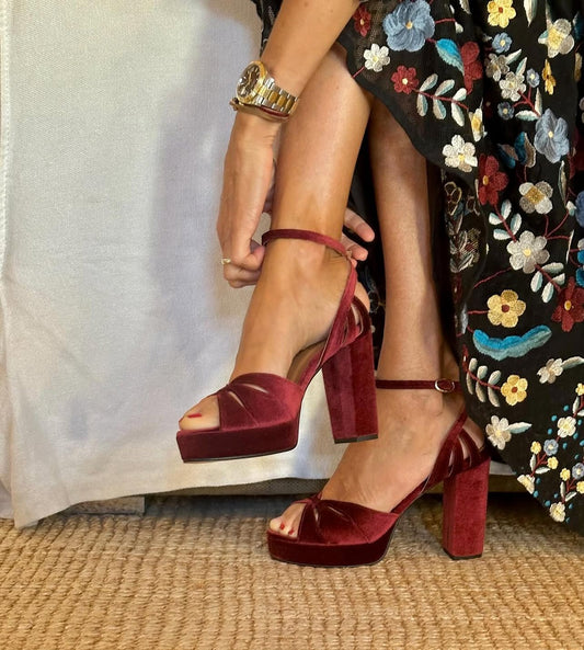 CHARLOTTE SANDALS | BORDEAUX